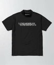 【SALE/57%OFF】LUXEAKMPLUS LUXEAKMPLUS ゴルフ マルチロゴモックネック半袖Tシャツ シフォン トップス カットソー・Tシャツ ホワイト ブラック