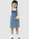 【SALE／40%OFF】GAP (K)babyGap ウォッシュウェル デニム サロペットスカート ギャップ ワンピース・ドレス ジャンパースカート ブルー