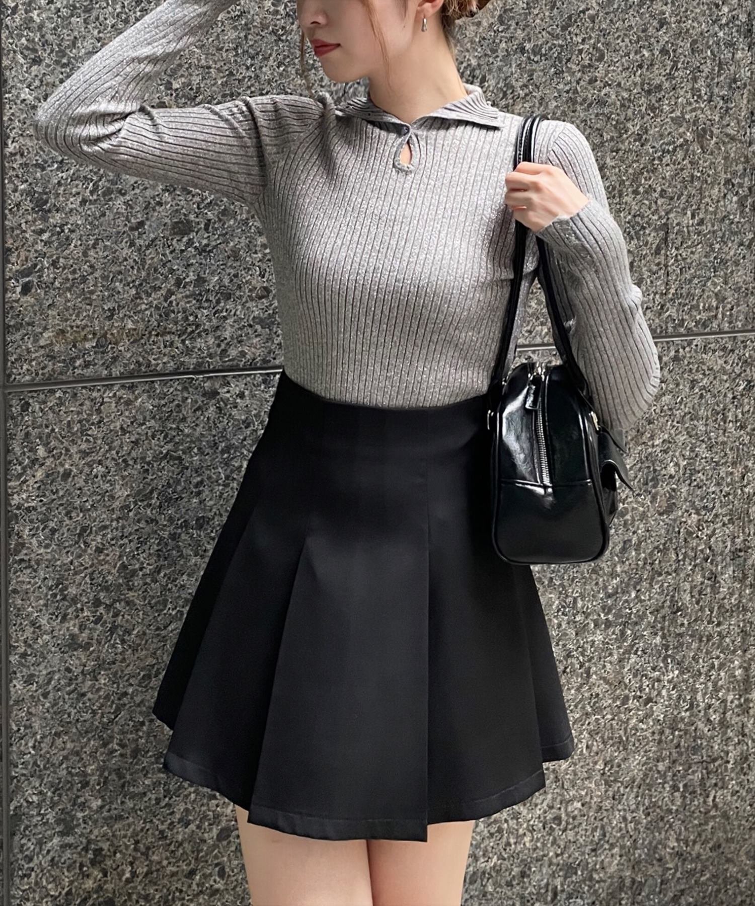 【SALE/66%OFF】clear 涙開きデザインラメニットトップス クリア トップス ニット ブルー ホワイト ピンク グレー