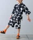 CIAOPANIC TYPY 【KIDS】らくらく甚平 チャオパニックティピー 着物・浴衣・和装小物 浴衣 ブラック ブルー【送料無料】
