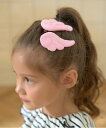 【SALE/15%OFF】Lycee mine ふわふわウィングヘアクリップ2Pセット ナルミヤオンライン ヘアアクセサリー その他のヘアアクセサリー ホワイト ピンク