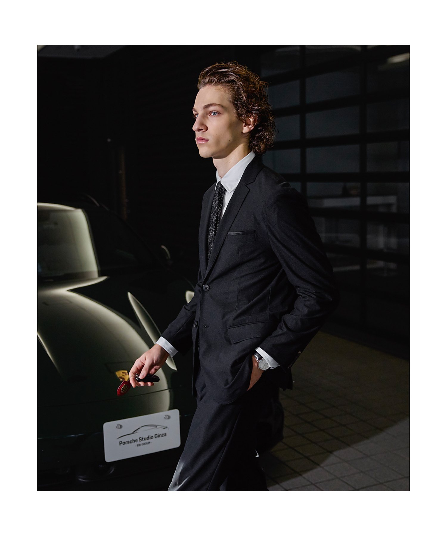 DESIGNWORKS 【ポルシェチームEBIコラボ /セットアップ対応】【40周年】 フェザートリコッ デザインワークス ジャケット・アウター テーラードジャケット・ブレザー ブラック【送料無料】