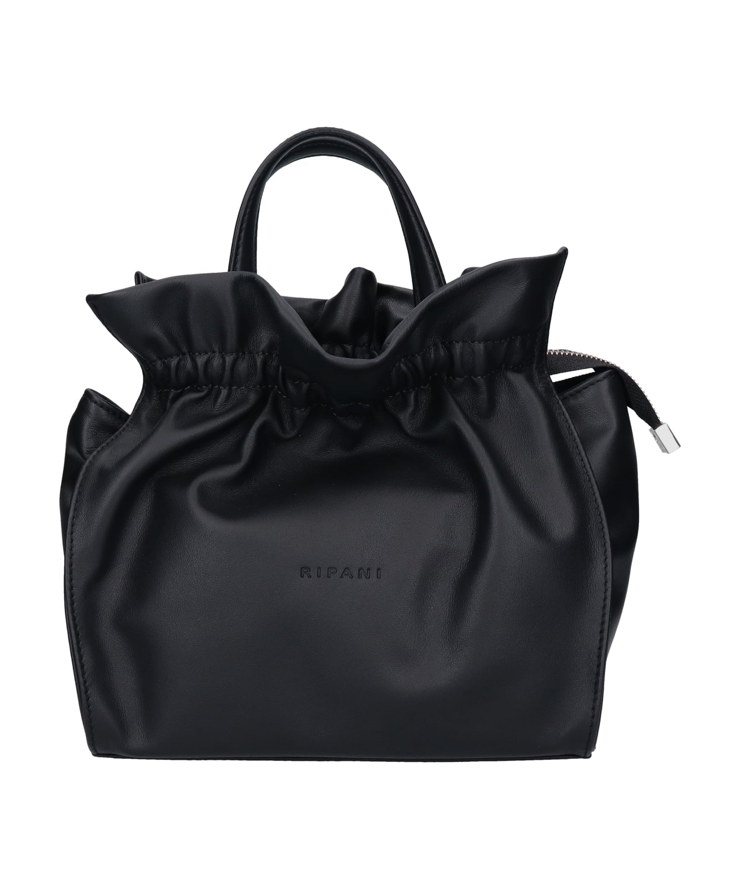 RIPANI 【RIPANI】ソフトギャザー巾着2WAYバッグ インターショシュール バッグ ハンドバッグ ブルー