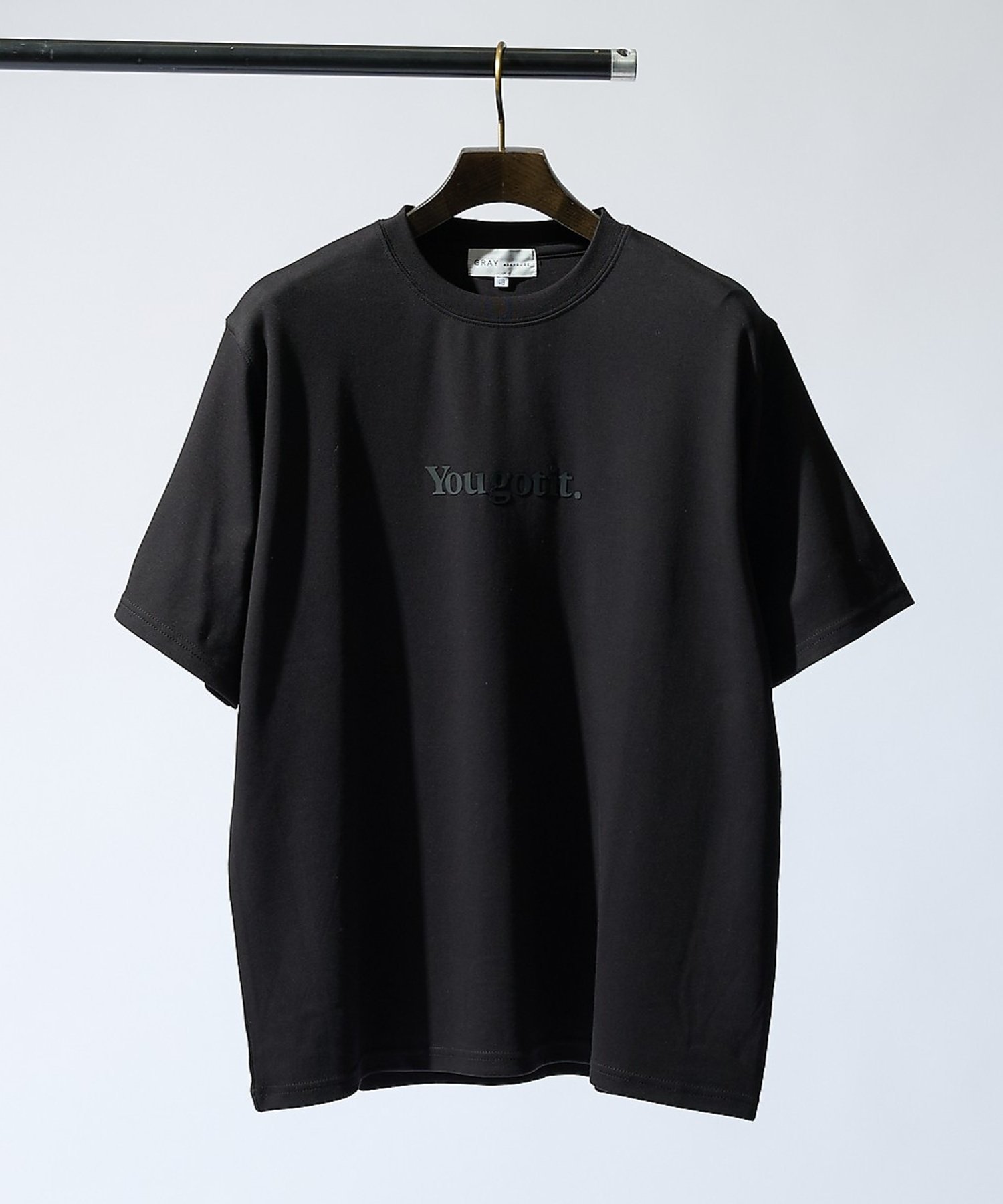 【YOU GOT IT.】ベアポンチ ロゴ 半袖Tシャツ アバハウス トップス カットソー・Tシャツ グレー ブラック グリーン ホワイト ブルー