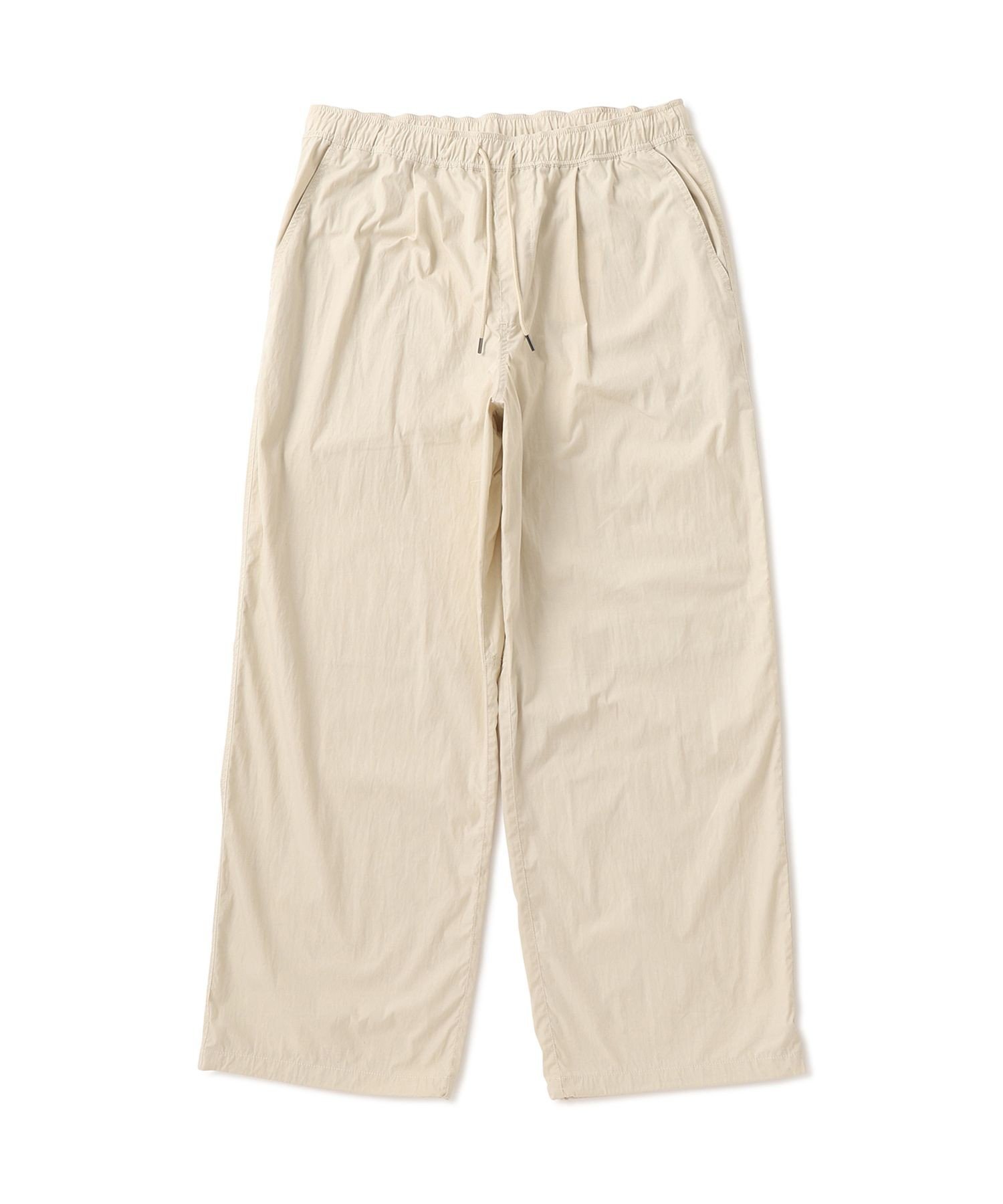 LE CERCLE par rope' HOMME コットンナイロンワイドイージーパンツ/セットアップ対応 ジュン スタンダード ピックス パンツ その他のパンツ ホワイト ネイビー【送料無料】