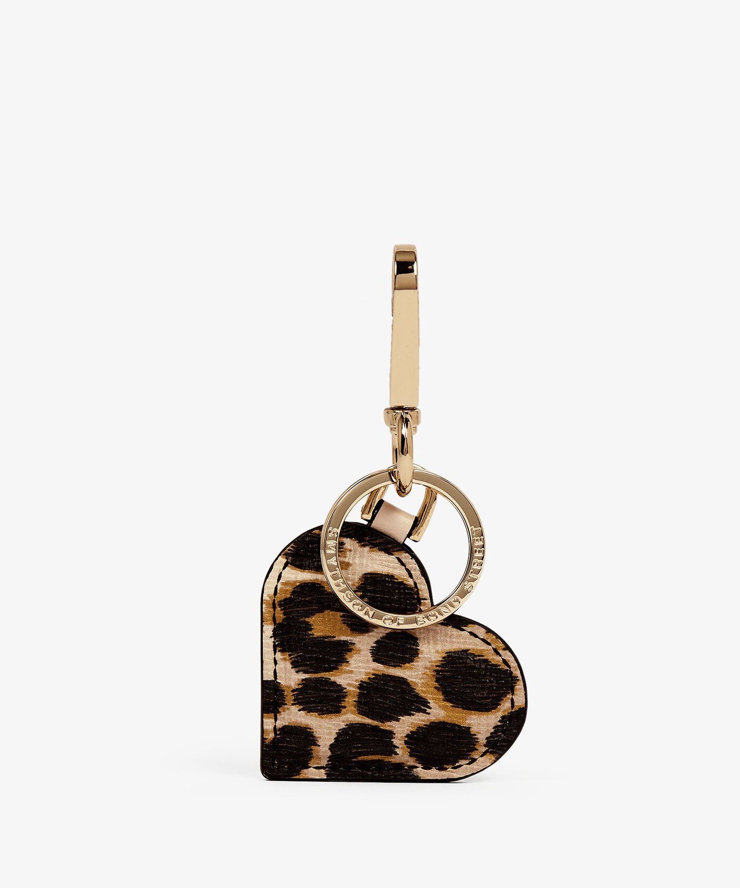 Heart Keyring in Panama Leopard スマイソン 財布・ポーチ・ケース その他の財布・ポーチ・ケース