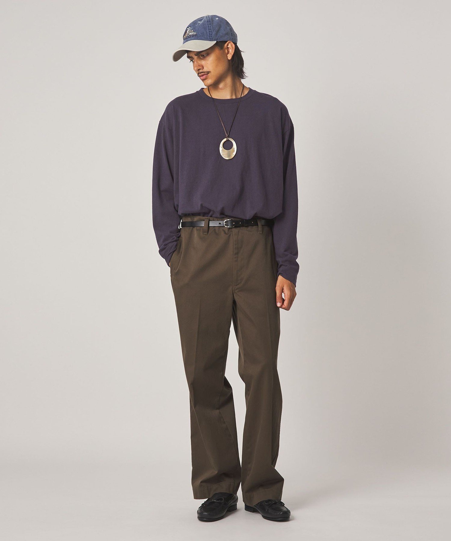 Steven Alan ＜Steven Alan＞ ラスティック シルク クルーネック Tシャツ