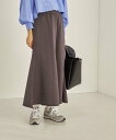 楽天Rakuten Fashion【SALE／50％OFF】SHIPS WOMEN ＜手洗い可能＞オーガニック綿 裏毛 スカート◇ シップス スカート ロング・マキシスカート グレー ホワイト【送料無料】