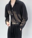 【SALE/23%OFF】NOWLE NOWLE/(M)【NOWLE】長袖 シフォン風 とろみシャツ チェルカ トップス シャツ・ブラウス ホワイト ブラック グレー