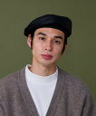arth arth Leather Beret オーバーライド 帽子 ハンチング・ベレー帽 ブラック【送料無料】