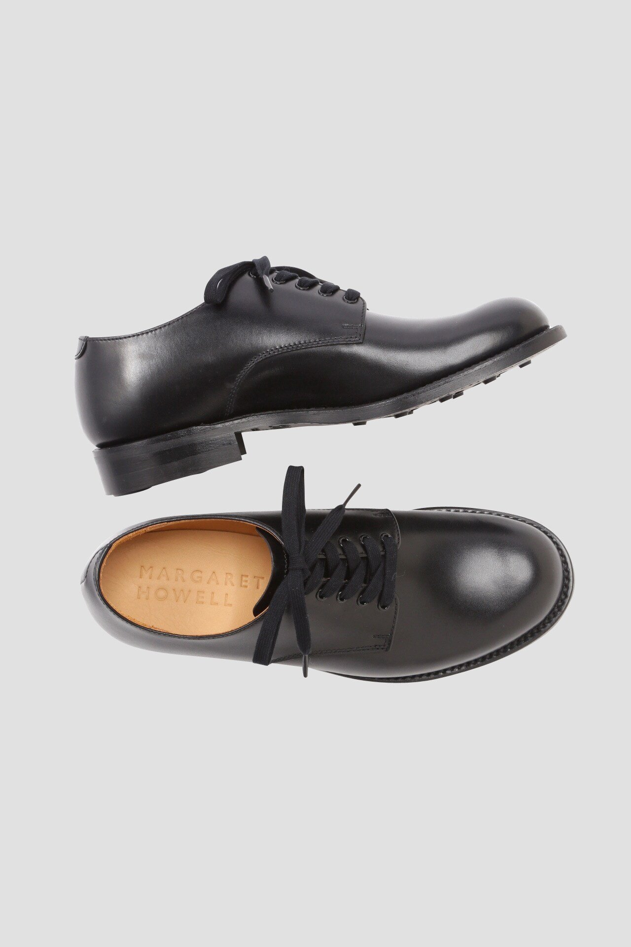 MARGARET HOWELL LEATHER LACE UP SHOES }[KbgEnEG V[YEC ̑̃V[YEC ubN uE   