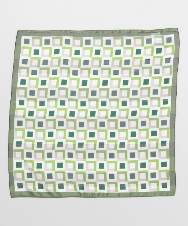 欧州航路 タイルスカーフ アミナコレクション ファッション雑貨 スカーフ・バンダナ ブルー ブラウン グリーン