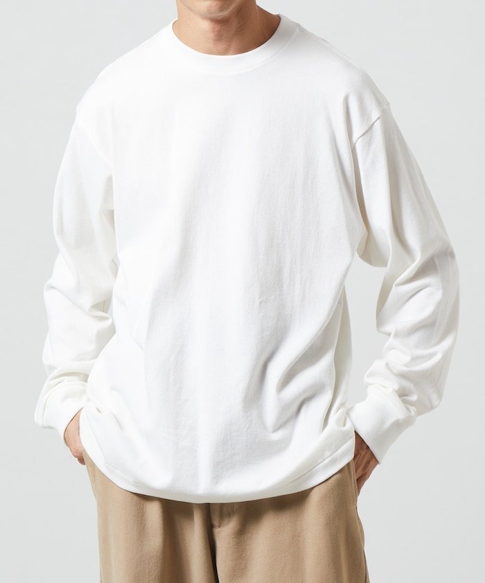 Hanes Hanes T-SHIRTS SHIRO クルーネックロングスリーブTシャツ / HANES SHIRO C/N LS / HM4-A201 【限定展開】 フリークスストア トップス カットソー・Tシャツ ホワイトのサムネイル