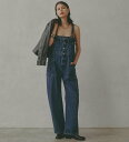 SOMETHING atelier SOMETHING BUTTON UP SALOPETTE/アトリエサムシング2WAYデニムサロペット エドウインオンラインモール オールインワン・オーバーオール オーバーオール・サロペット ブルー【送料無料】