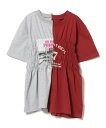 BEAMS HEART WOMEN 切り替え シャーリング Tシャツ ビームス ハート トップス カットソー・Tシャツ ブルー【送料無料】