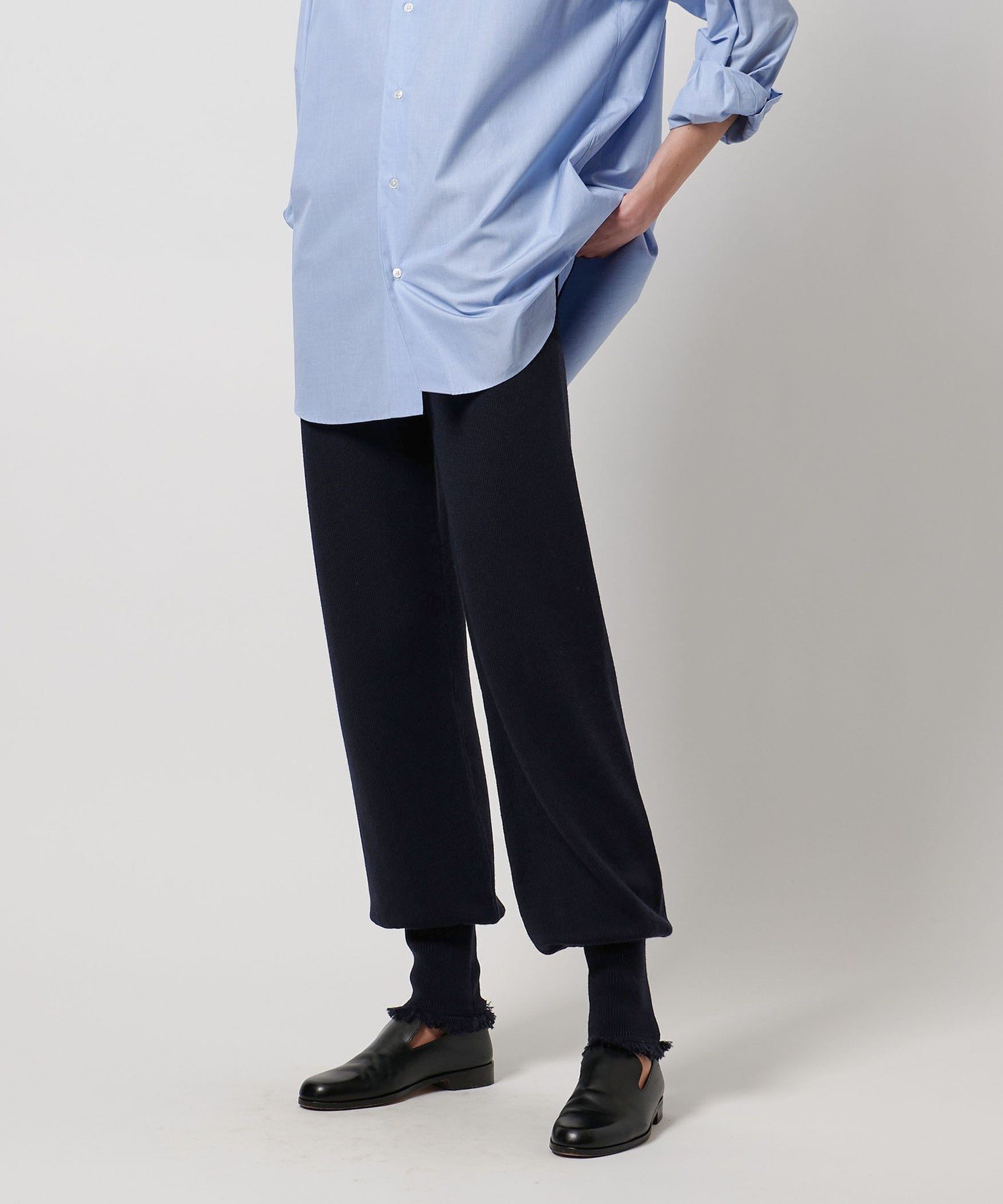 LOEFF ＜LOEFF＞9ゲージ フリンジ ソックス パンツ ユナイテッドアローズ パンツ その他のパンツ ネイ..