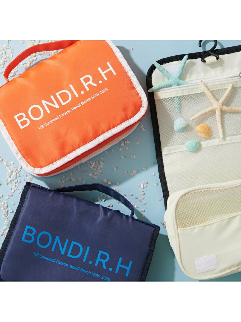 【SALE／80%OFF】Discoat BONDIロゴアメニティポーチ ディスコート アクセサリー アクセサリーその他 オレンジ ホワイト ネイビーのサムネイル