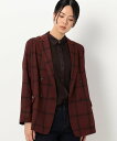 【SALE/70%OFF】K.T KIYOKO TAKASE シアーオーバーチェック テーラードジャケット コムサ ジャケット・アウター テーラードジャケット・...