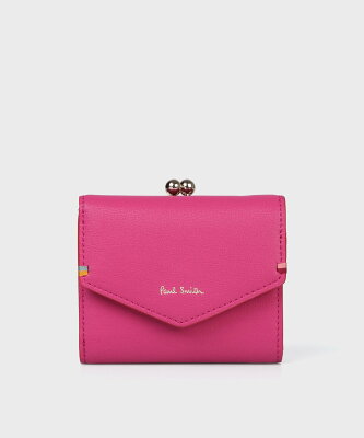 【SALE/30%OFF】Paul Smith 【公式】ハイライトステッチ がま口財布 ポール・スミス アウトレット 財布・ポーチ・ケース 財布 ピンク【送料無料】