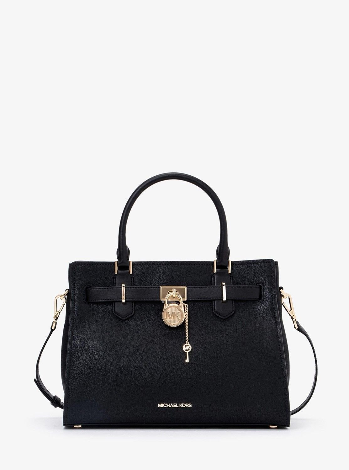 マイケルコース ハンドバッグ 【SALE／65%OFF】MICHAEL KORS HAMILTON サッチェル ミディアム マイケルコース マイケル・コース バッグ ハンドバッグ ブラック【送料無料】