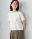COMME CA ISM ボックスシルエット クロップド丈Tシャツ コムサイズム トップス カットソー・Tシャツ ブラック ブルー ホワイト