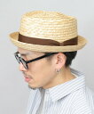 Basiquenti 麦わら帽子 メンズ 麦わら ハット 帽子 ストローハット 中折れハット リボン エー.エム.エス. 帽子 ハット ブラック ブラウン【送料無料】