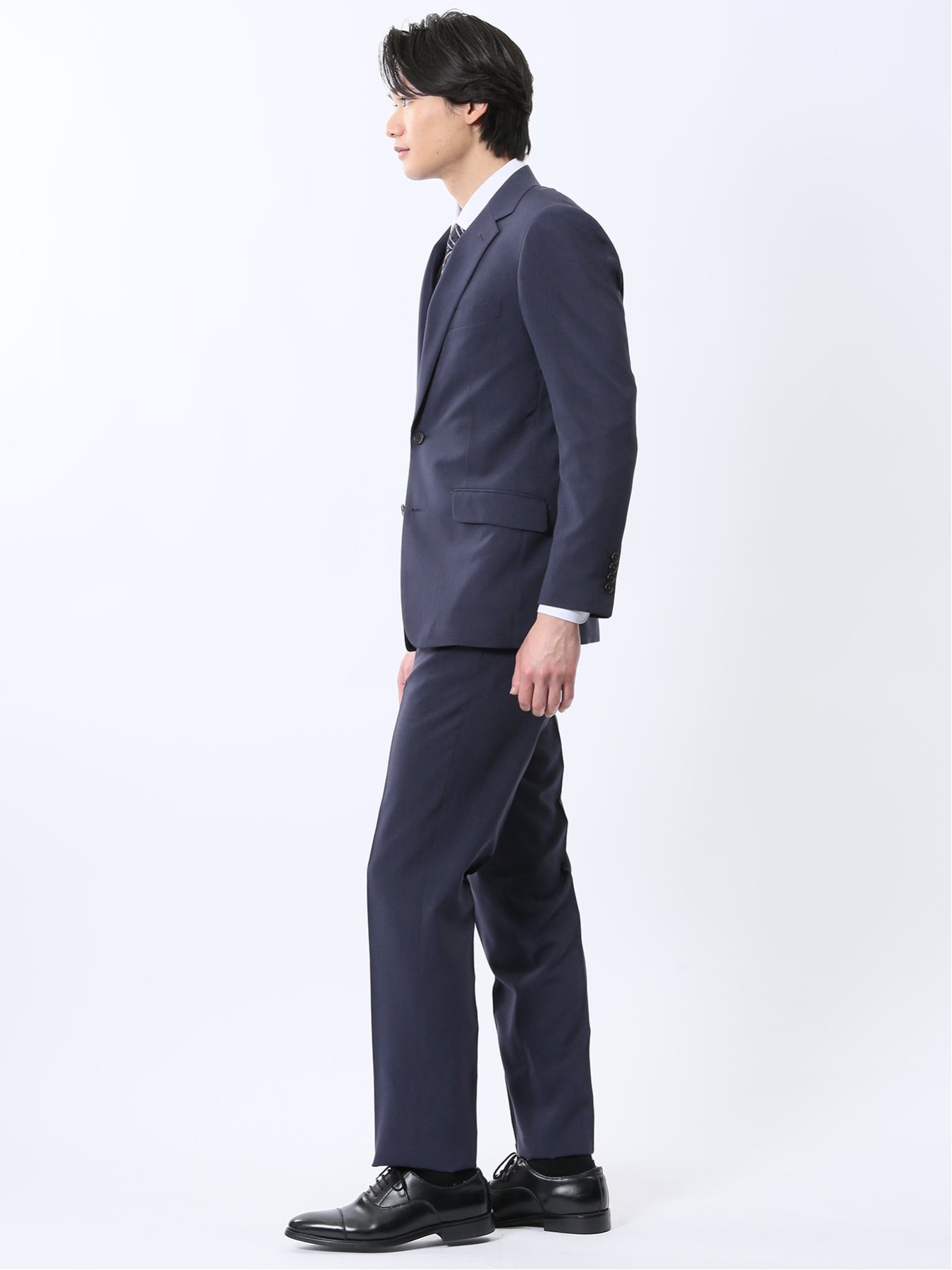 【SALE／40%OFF】TAKA-Q ストレッチウォッシャブル レギュラーフィット 2ボタン2ピーススーツ 組織青 【25SS】 メンズ セットアップ ジャケット ビジネス カジュアル 通勤 仕事 タカキュー スーツ・フォーマル セットアップスーツ ブルー【送料無料】