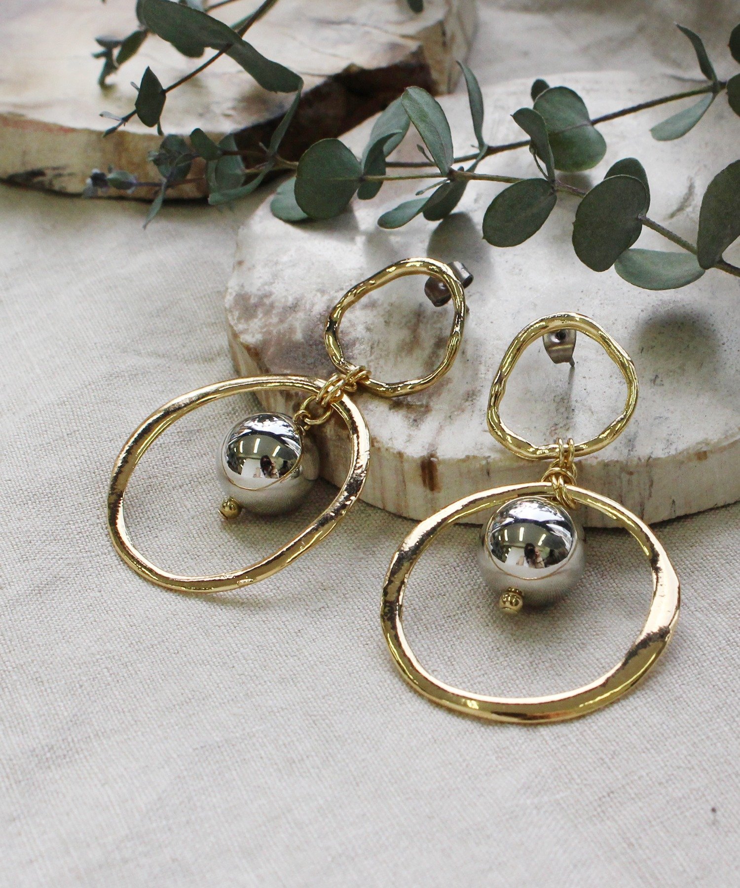 sfy 【sfy】metallic hoop goldピアス ジュエルアディクト アクセサリー・腕時計 ピアス ゴールド