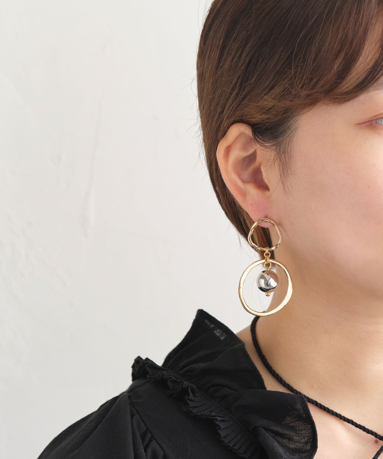 sfy 【sfy】metallic hoop goldピアス ジュエルアディクト アクセサリー・腕時計 ピアス ゴールド