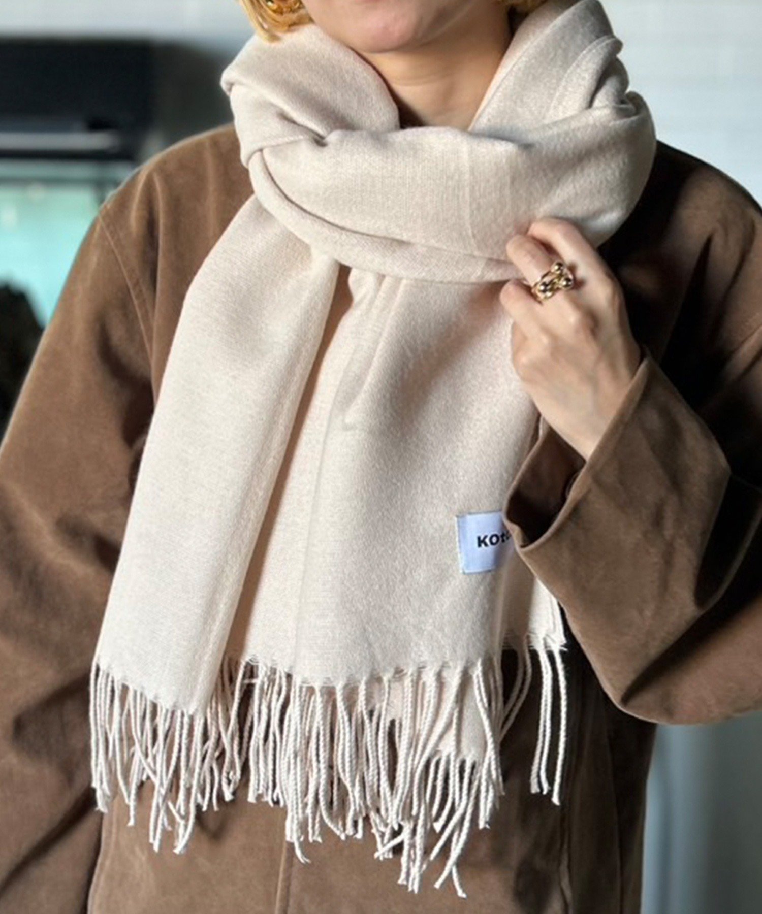 Kotoe 【UNISEX】16色展開 ソフトタッチ カラーマフラー 無地 アウトフィッターラボ ファッション雑貨 ..