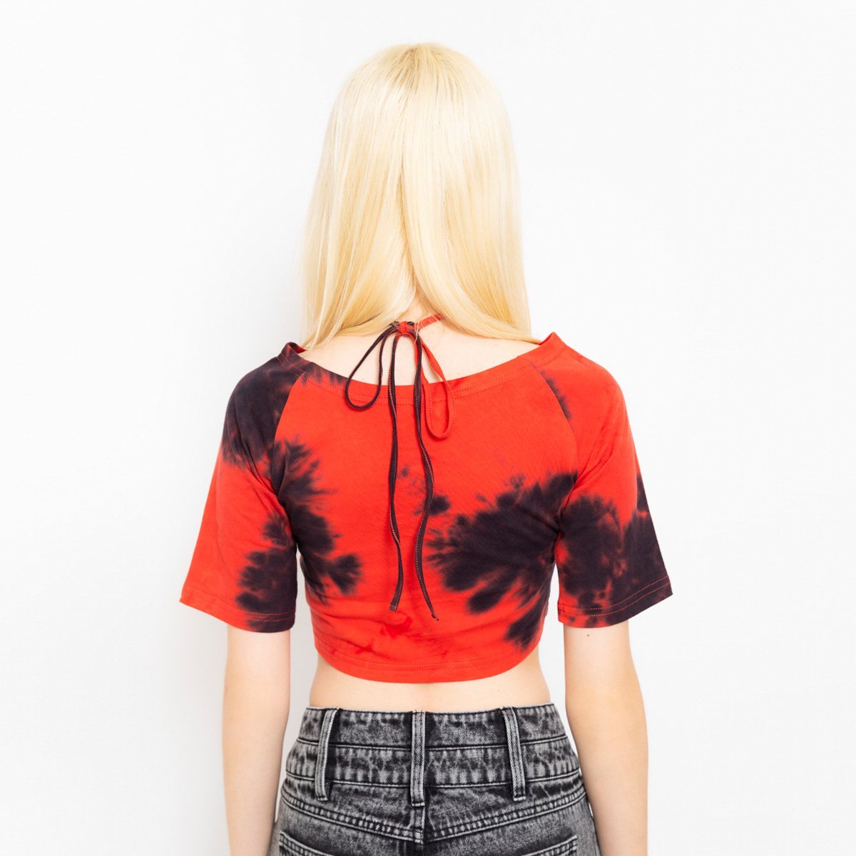 atmos pink atmos pink Halter Neck Tie-dye T-shirt RED アトモス トップス カットソー・Tシャツ レッド