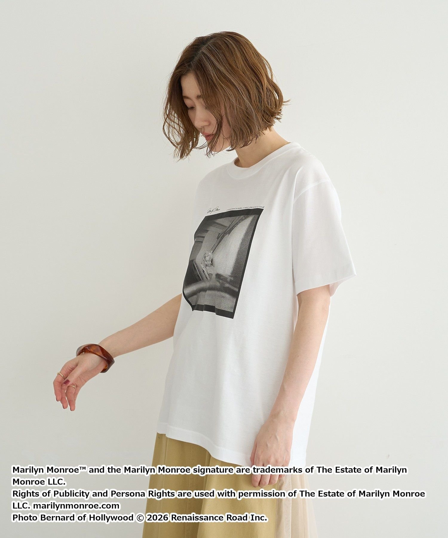 YECCA VECCA 【GOOD ROCK SPEED】MRMフォトTee1 イェッカヴェッカ トップス カットソー・Tシャツ ホワイト