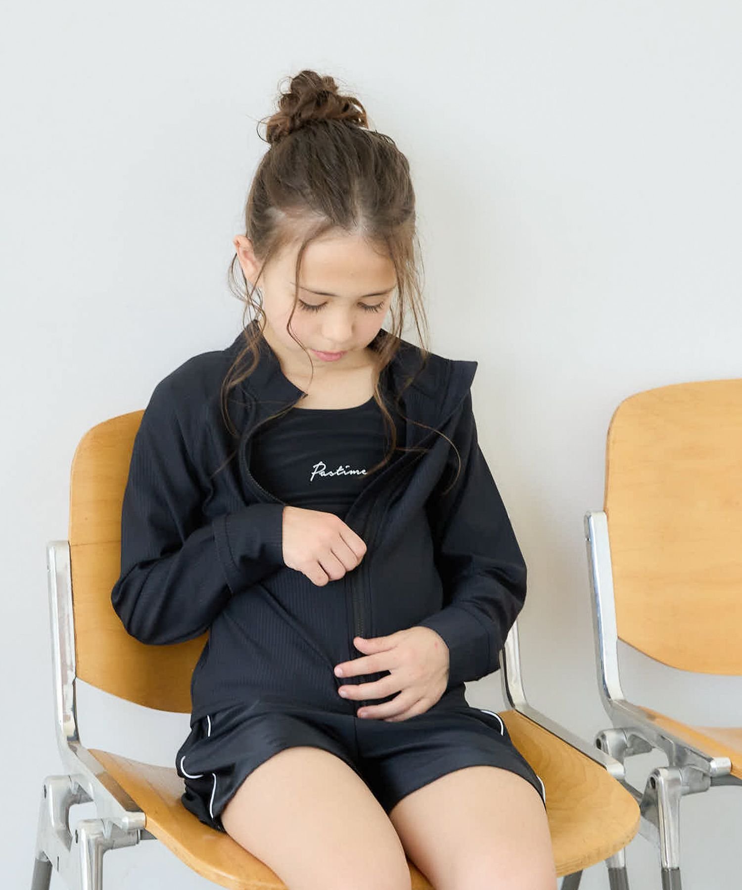 【SALE／55%OFF】GLOBAL WORK SWIM/ラッシュガード長袖/キッズ/114165 グローバルワーク 水着・スイムグッズ 水着 ブラックのサムネイル