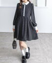 【SALE/56%OFF】clear 配色ドットAラインワンピース クリア ワンピース・ドレス ワンピース ブラック ホワイト