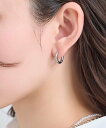 Phoebe 【金属アレルギー対応】ビジューワンタッチフープピアス/サージカルステンレス ジュエルアディクト アクセサリー・腕時計 ピアス シルバー