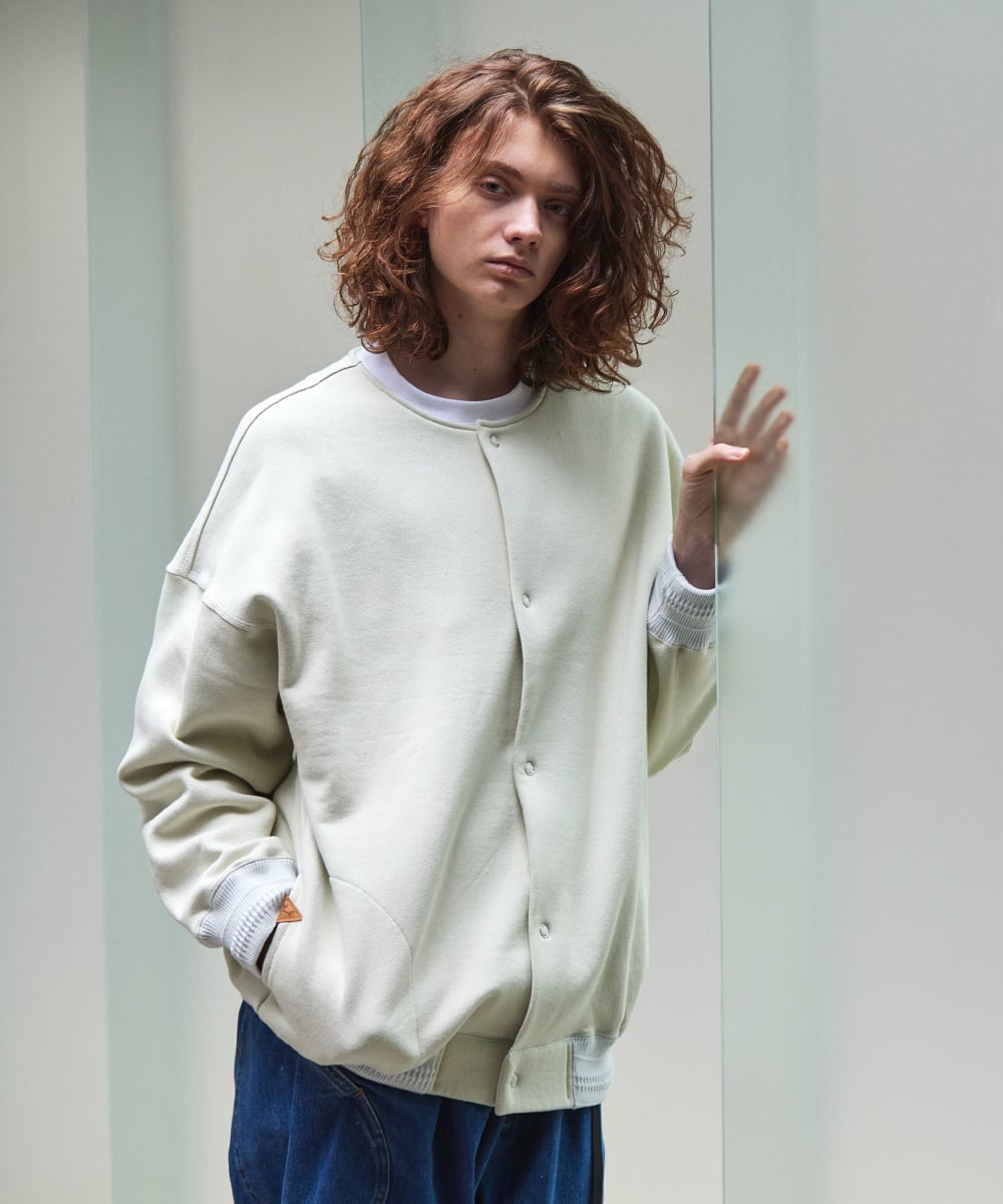【SALE／20%OFF】rehacer rehacer/(U)2tone Balloon Sleeve Cardigan レアセル ジャケット・アウター ブルゾン・ジャンパー ホワイト【送料無料】
