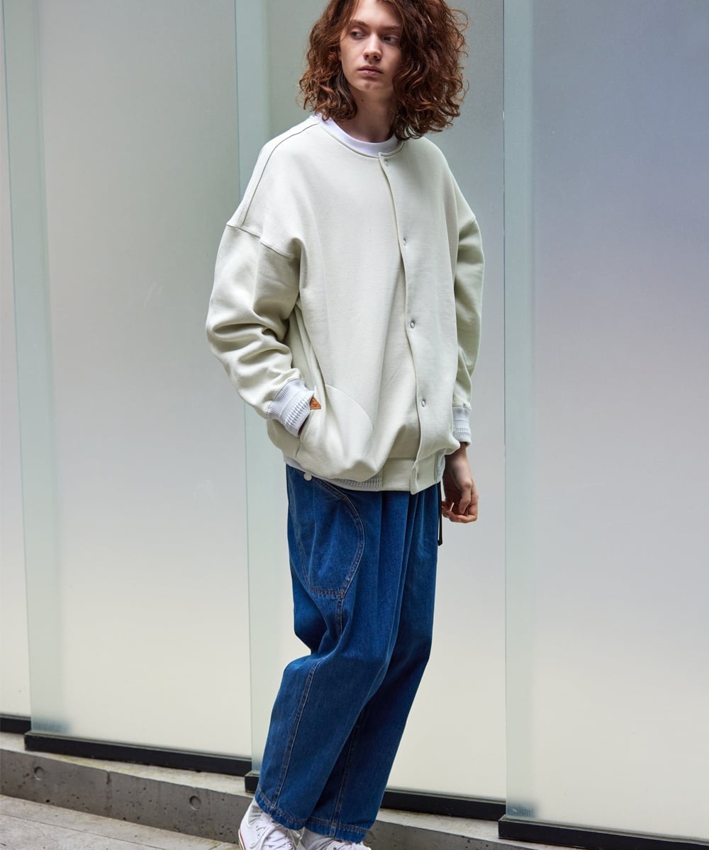 【SALE／20%OFF】rehacer rehacer/(U)2tone Balloon Sleeve Cardigan レアセル ジャケット・アウター ブルゾン・ジャンパー ホワイト【送料無料】