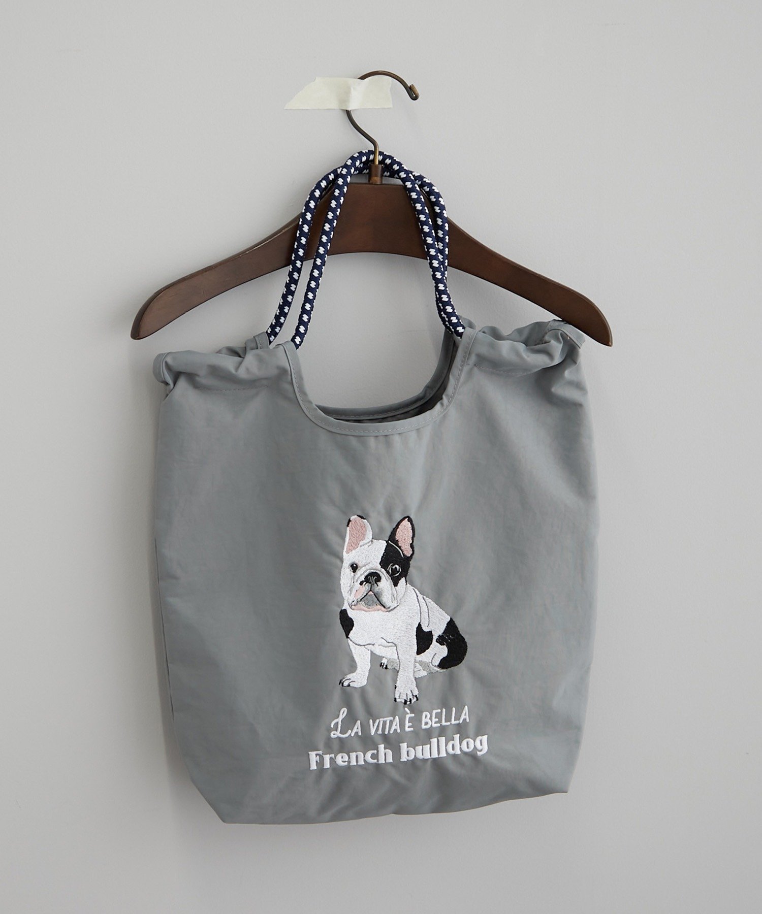 【SALE／25%OFF】RMAF 【新色追加!】アニマル刺繍コードトートバッグ リマインドミーアンドフォーエバー バッグ その他のバッグ ベージュ グリーン ネイビー グレー ブルー ホワイト ワインレッド ブラウン 3