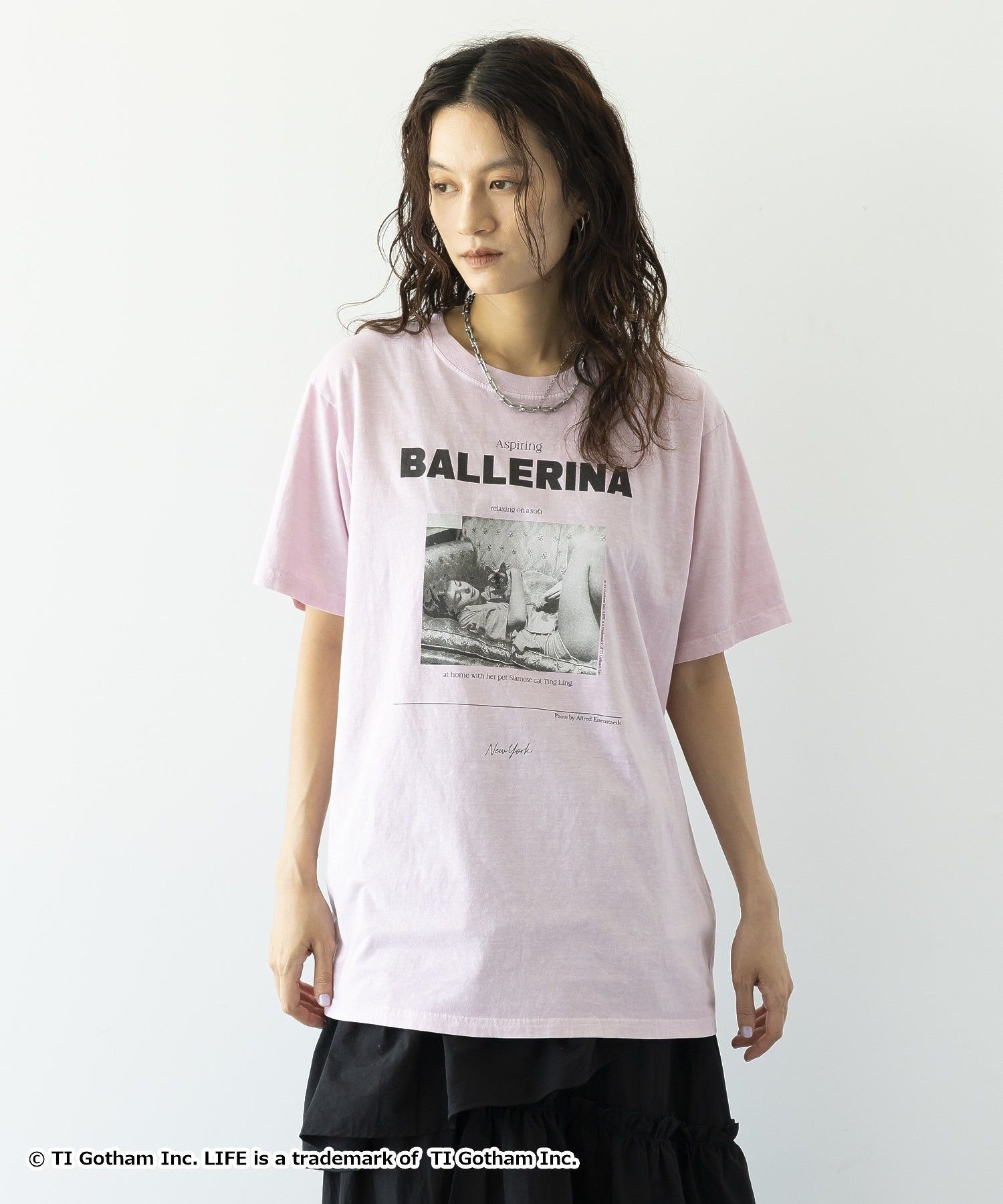 【GOOD ROCK SPEED】BALLERINA LIFE PICTURE COLLECTION T ガレージ オブ グッド クロージング トップス カットソー・Tシャツ ピンク
