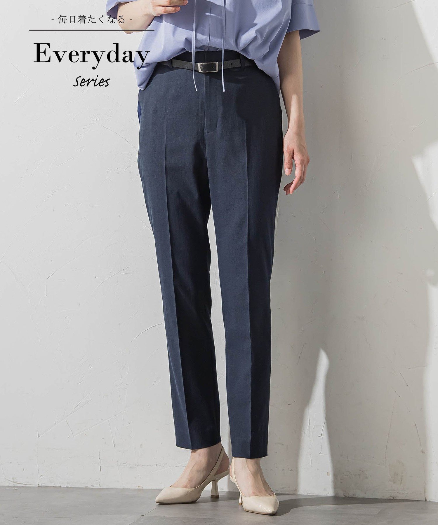 LAUTREAMONT ≪累計1万本突破!≫Everydayテーパードパンツ ロートレアモン パンツ その他のパンツ ホワイト ネイビー ブラウン