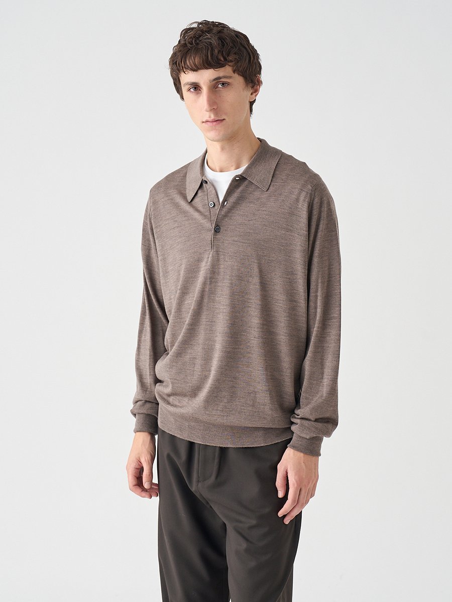 JOHN SMEDLEY クラシック長袖ニットポロシャツ ｜ DORSET ｜ 30G EASY FIT ジョンスメドレー トップス ニット【送料無料】