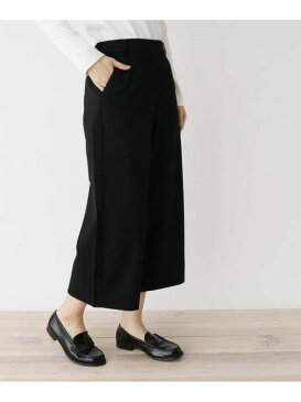 【SALE/60%OFF】grove 【WEB限定サイズあり】裏起毛ワイドパンツ グローブ パンツ/ジーンズ クロップド/半端丈パンツ ブラック ブラウン パープル グレー