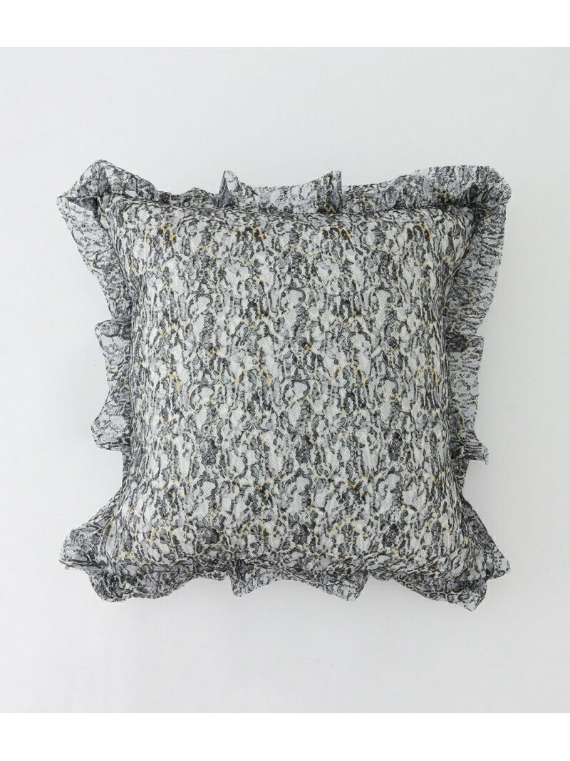 ROPE 039 E 039 TERNEL 【Poly Russell Lace】Ruffle Pillow ロペ インテリア 生活雑貨 クッション クッションカバー グレー ブラウン【送料無料】