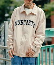 【SALE／60%OFF】Subciety Subciety/(U)COACH SWING TOP サブサエティ ジャケット・アウター ブルゾン・ジャンパー ベージュ ブラック カーキ【送料無料】