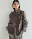 【SALE/30%OFF】SHIPS WOMEN Wai+:スタンドカラー ベスト シップス トップス ベスト・ジレ ブラック ブラウン【送料無料】