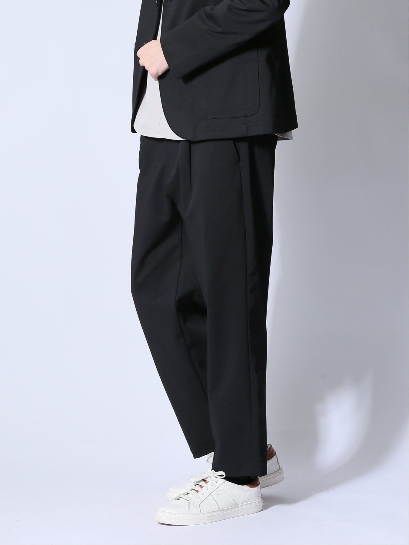 【SALE／50%OFF】m.f.editorial circle motion JERSEY バルーンパンツ(セットアップ可能) タカキュー パンツ その他のパンツ ネイビー【送料無料】
