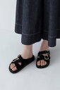 human woman ◆ダブルベルトサンダル ヒューマン ウーマン シューズ・靴 その他のシューズ・靴 ブラック【送料無料】