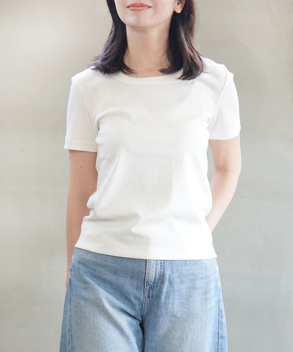 KLASSIEK クラシーク 丸胴フライス半袖クルーネックプルオーバー ブルーコムブルー トップス カットソー・Tシャツ