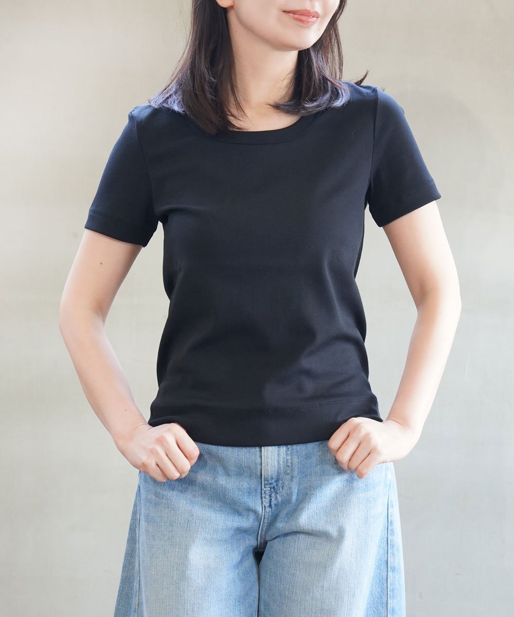 KLASSIEK クラシーク 丸胴フライス半袖クルーネックプルオーバー ブルーコムブルー トップス カットソー・Tシャツ