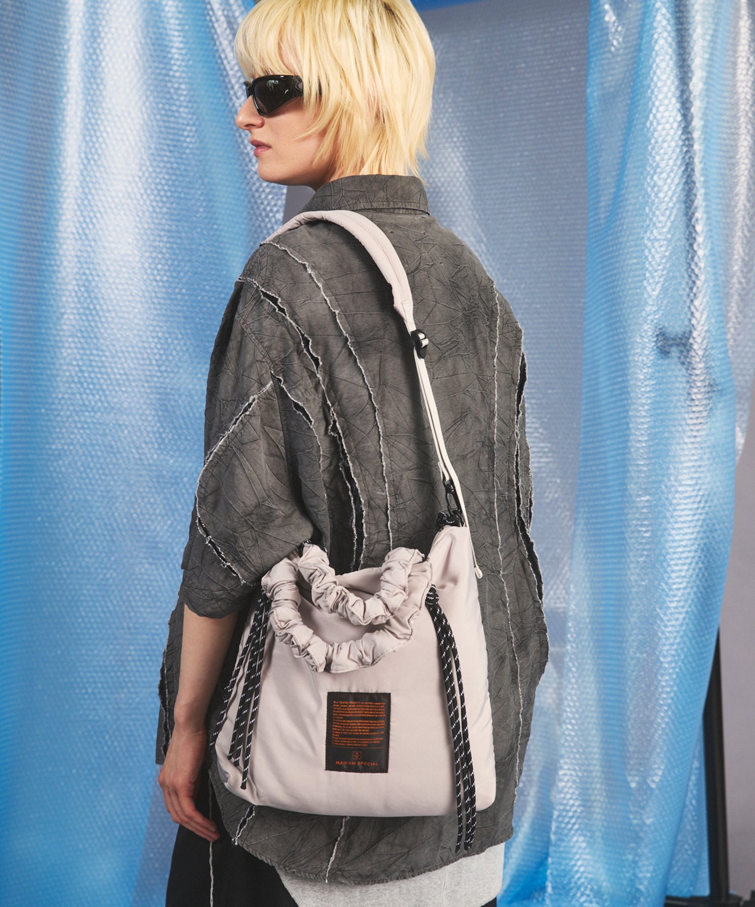 MAISON SPECIAL 【THEATRE PRODUCTS】Collaboration Multiway Puffer Small Tote Bag メゾンスペシャル バッグ ショルダーバッグ ブラック